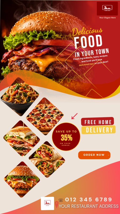 Food Delivery Flyer